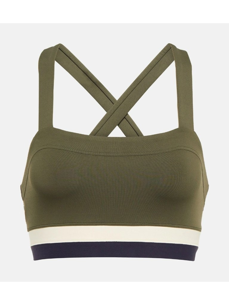 Eres Womens Arjuna Crop Top Bra Olive Small New With Defects. See Pics